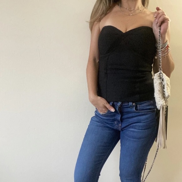 Guess Y2K Body-Con Strapless Tube Top 🖤🖤 - Picture 3 of 16